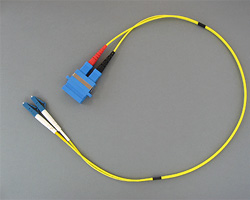 LWL Adapterkabel LC/SC Singlemode mit Stecker und Buchse
