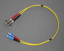 LWL Adapterkabel SC/ST Singlemode mit Stecker und Buchse