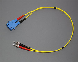LWL Adapterkabel ST/SC Singlemode mit Stecker und Buchse