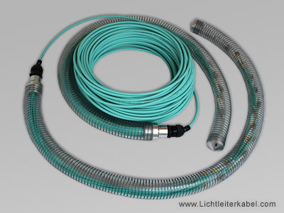 LWL Kabel mit vormontierten Einziehhilfen