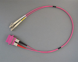 LWL Adapterkabel LC/SC Multimode mit Stecker und Buchse