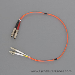 LWL Adapterkabel LC/ST Multimode OM1 mit Stecker und Buchse