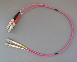 LWL Adapterkabel LC/ST Multimode mit Stecker und Buchse