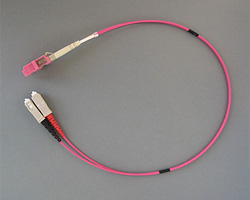 LWL Adapterkabel SC/LC Multimode mit Stecker und Buchse