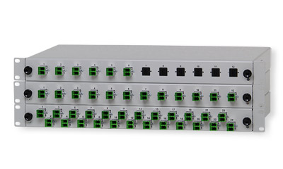 LWL Breakoutbox mit 6x, 12x und 24x E2000/APC duplex Compact Kupplungen