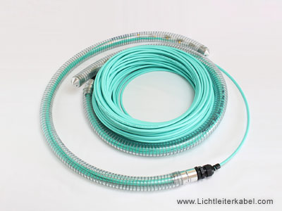 LWL Kabel mit zwei vormontierten Einziehhilfen