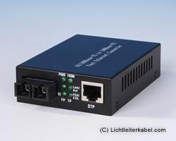 109427 - Medienkonverter Gigabit Ethernet 10/100/1000BASE-T 1000BASE-LX SC Singlemode 10000m