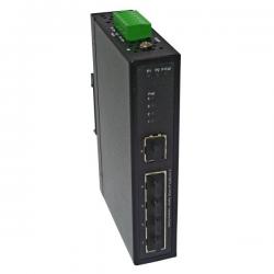 109441 - Industrie Switch 5x 10/100BASE-TX, 4x PoE+ - Hutschiene