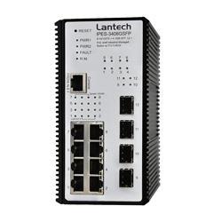 109446 - Industrie Switch 8x 10/100BASE-TX PoE+ 4x SFP MiniGBIC - Hutschiene