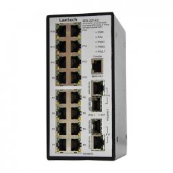 109451 - Industrie Switch 16x 10/100BASE-TX 2x SFP MiniGBIC - Hutschiene