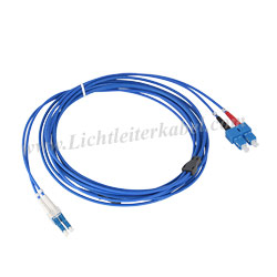 142205 - LWL Patchkabel LC-SC 9/125µm 5m OS2, armiert (trittfest)