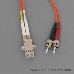 153246 - LWL Adapter ST/LC Multimode OM1 - LWL Adapterkabel mit ST Stecker auf LC Buchse