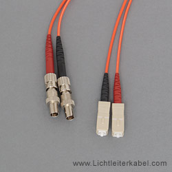 153256 - LWL Adapter SC/ST Multimode OM1 - LWL Adapterkabel mit SC Stecker auf ST Buchse