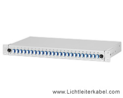 LWL Spleißbox mit 24x LC duplex Kupplungen