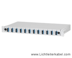LWL Spleißbox mit 12x SC duplex Kupplungen