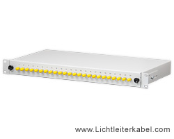 LWL Spleißbox mit 24x ST simplex Kupplungen