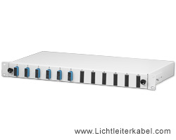 LWL Spleißbox mit 6x SC duplex Kupplungen