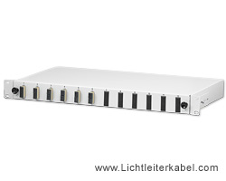 171822 - LWL Spleißbox 19" bestückt mit 6 SC duplex Kupplungen, geeignet für Multimode OM2