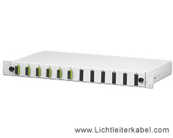 171826 - LWL Spleißbox 19" bestückt mit 6 SC duplex Kupplungen, geeignet für Multimode OM5