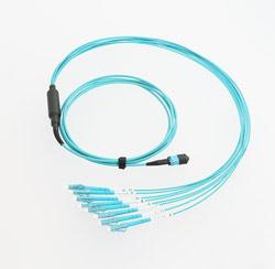 MPO Fanout Kabel 8 Fasern LC OM3