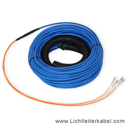 428010 - LWL Kabel 10m, 4 Fasern, LC-LC, OM4 (Indoor und Outdoor geeignet)
