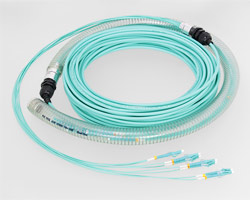 435010 - LWL Kabel mit 8 Fasern, 10m, LC-LC, OM3, U-DQ(ZN)BH