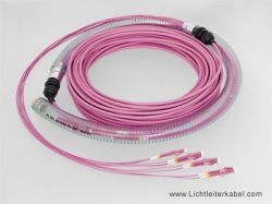 436100 - LWL Kabel mit 8 Fasern, 100m, LC-LC, OM4, U-DQ(ZN)BH