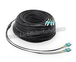 811407 - LWL Kabel, 75m, armiert, 4 Fasern, OM3, SC-SC