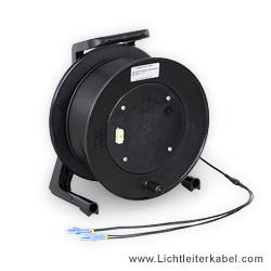 841015 - LWL Kabel auf Trommel, 150m, armiert, Singlemode, 4 Fasern, LC-LC