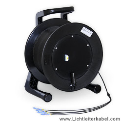 841020 - LWL Kabel auf Trommel, 200m, armiert, Singlemode, 4 Fasern, LC-LC