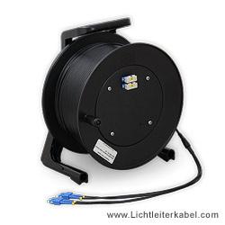 841115 - LWL Kabel auf Trommel, 150m, armiert, Singlemode, 4 Fasern, SC-SC