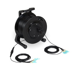 843420 - LWL Kabel auf Kabeltrommel, SC-SC, 12 Fasern, 200m, OM3